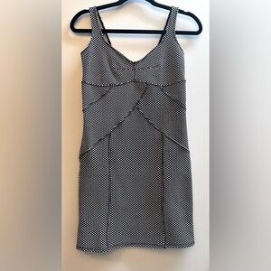 Free People Intimately Black & White Polka Dot Zig Zag Mini Dress
